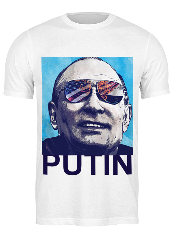 

Футболка мужская Printio Путин улыбка белая 3XL, Белый, Путин улыбка