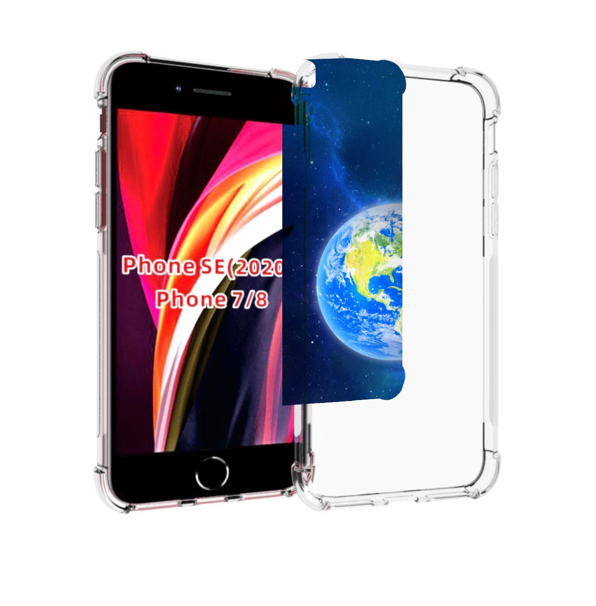 

Чехол MyPads Планета-Земля для iPhone 7 4.7 / iPhone 8 / iPhone SE 2 (2020), Прозрачный, Tocco