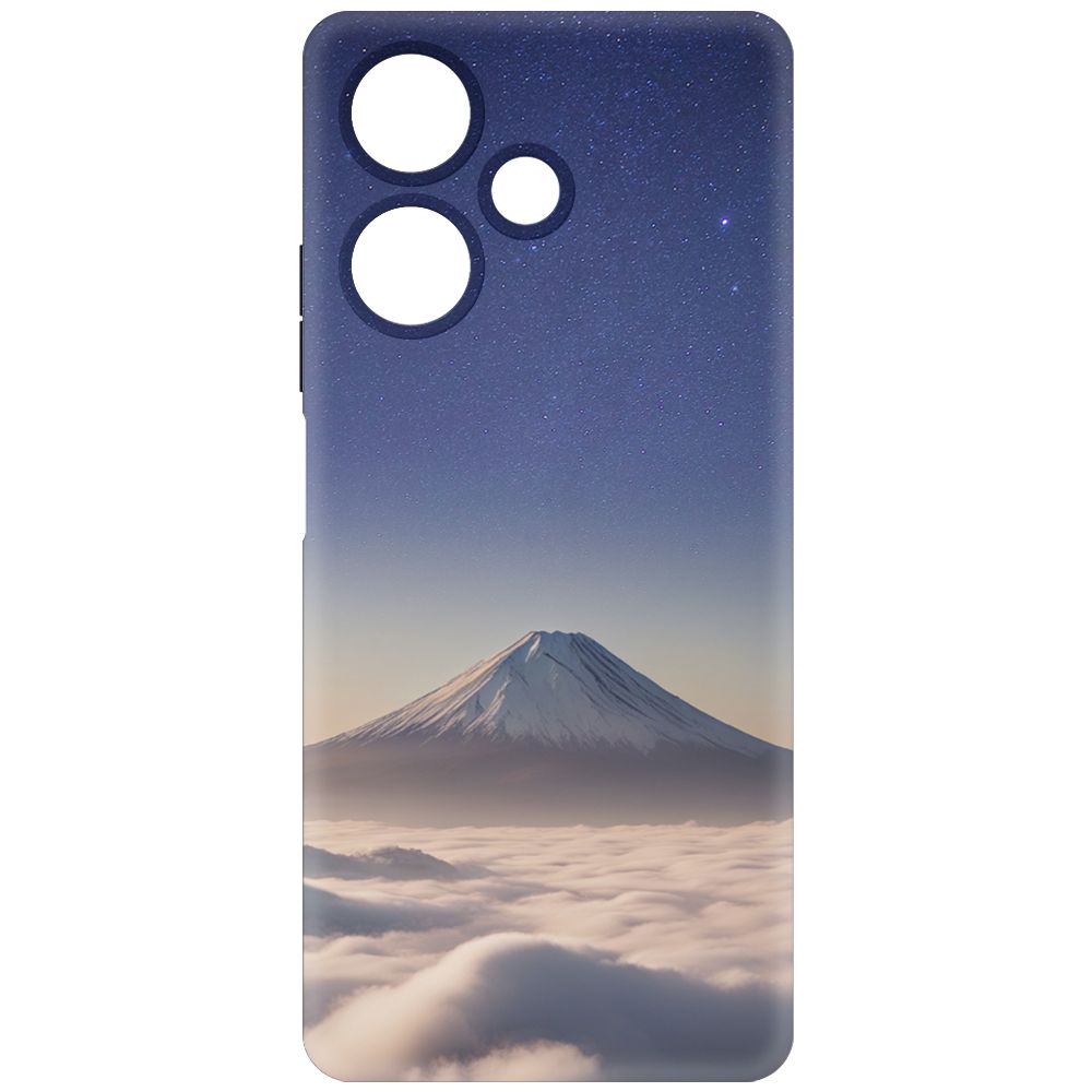 

Чехол-накладка Krutoff Soft Case Япония, Фудзияма для INFINIX Hot 30 черный