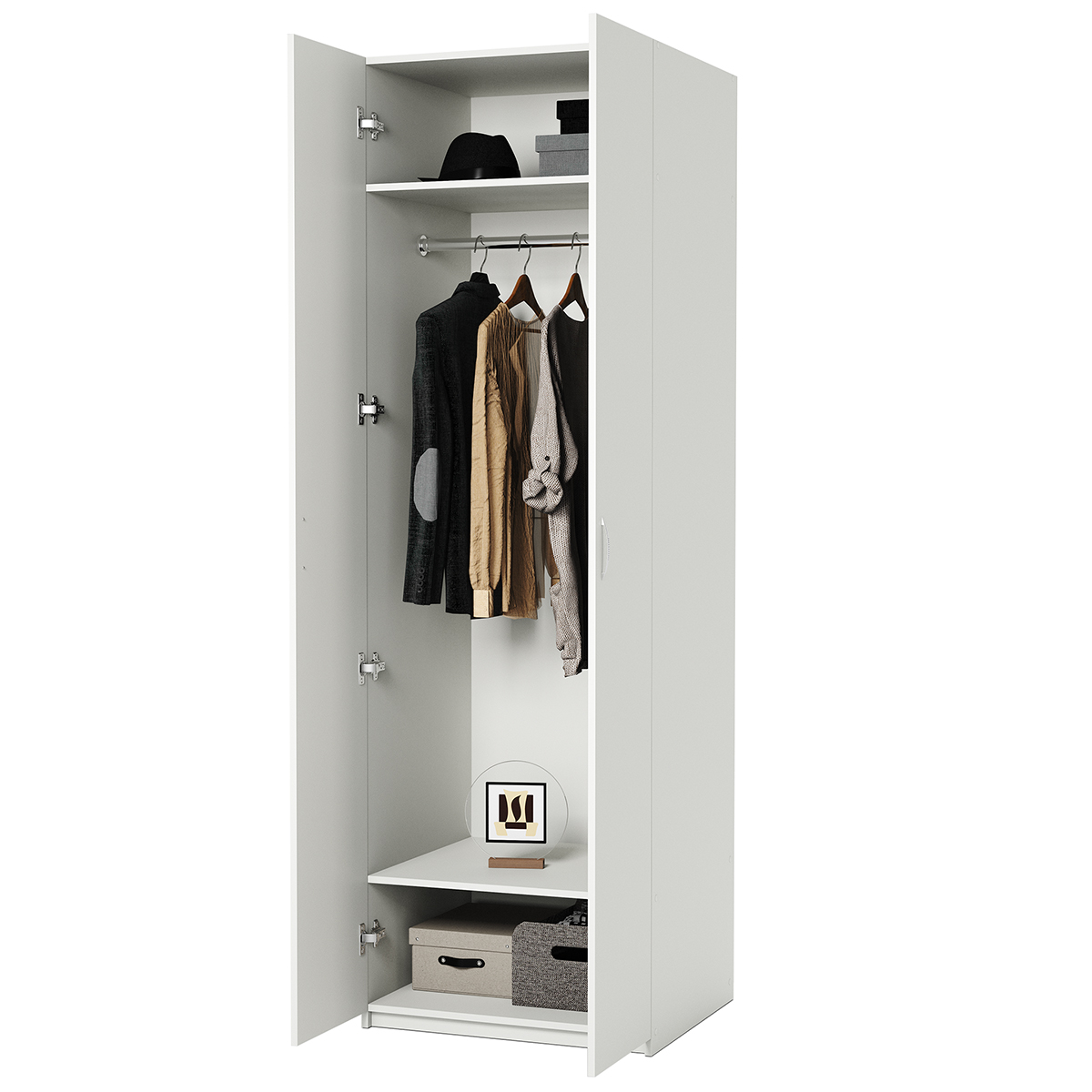 Шкаф для одежды Шарм-Дизайн ДО-2 90х60 белый