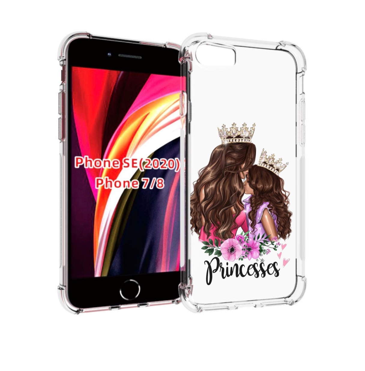 

Чехол MyPads Принцессы женский для iPhone 7 4.7 / iPhone 8 / iPhone SE 2 (2020), Прозрачный, Tocco