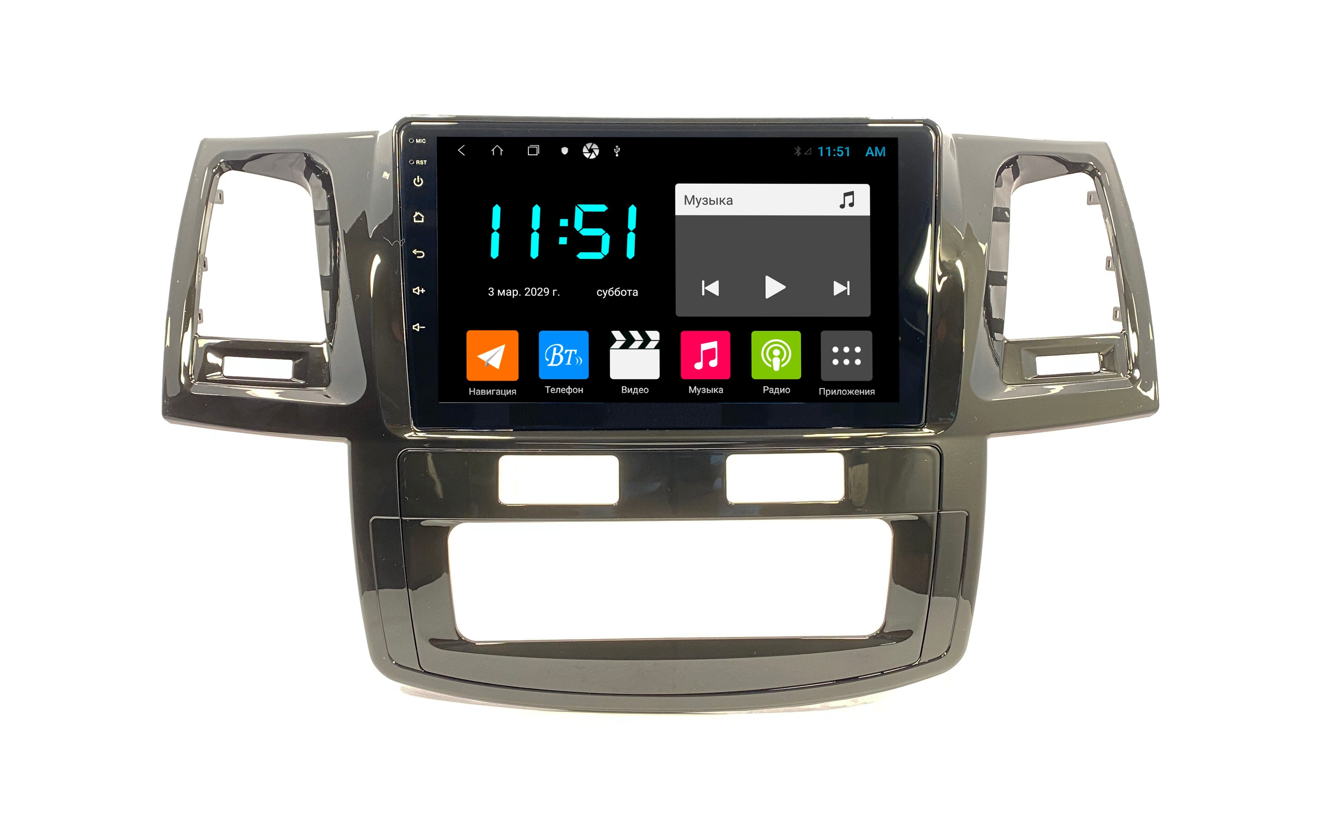 Штатная автомагнитола Zenith Toyota Fortuner 2004-2015 Климат Контроль Android 12 464GB 3063900₽