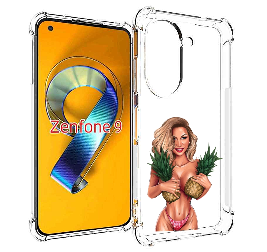 Чехол MyPads девушка-с-ананасами женский для Asus Zenfone 9 (AI2202)