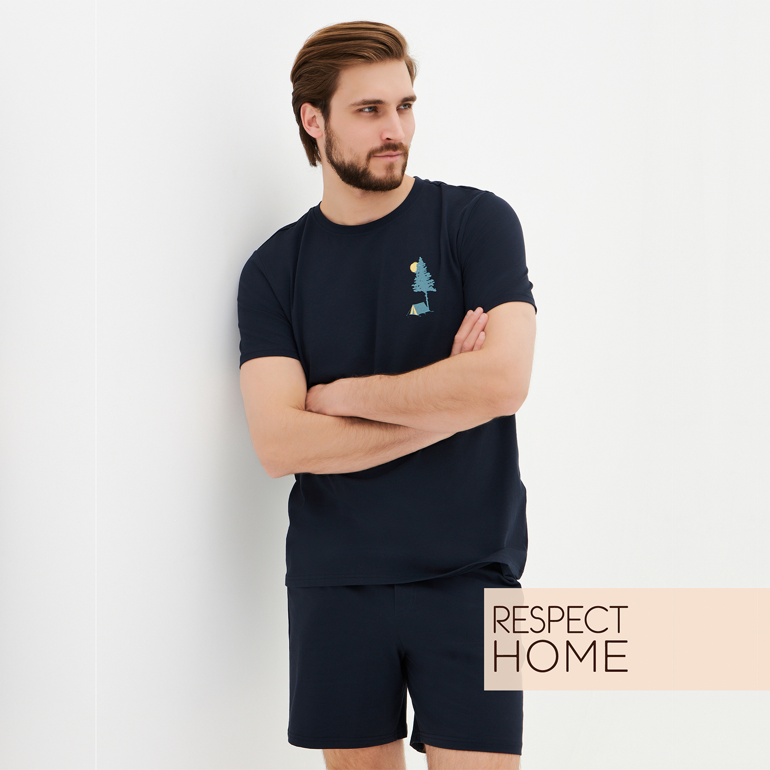 Комплект домашний мужской Респект 25335-TKM23K-001-115E синий XXL