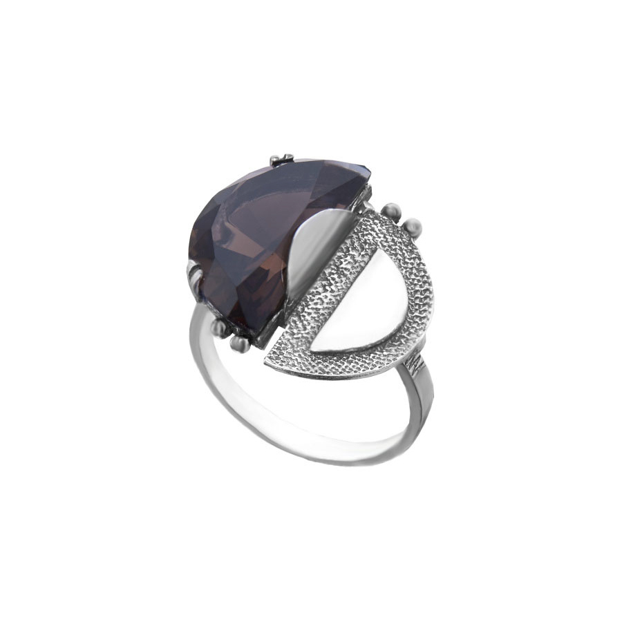 

Кольцо из серебра р.18 KseMiDa 0394К, раухтопаз, 0394К