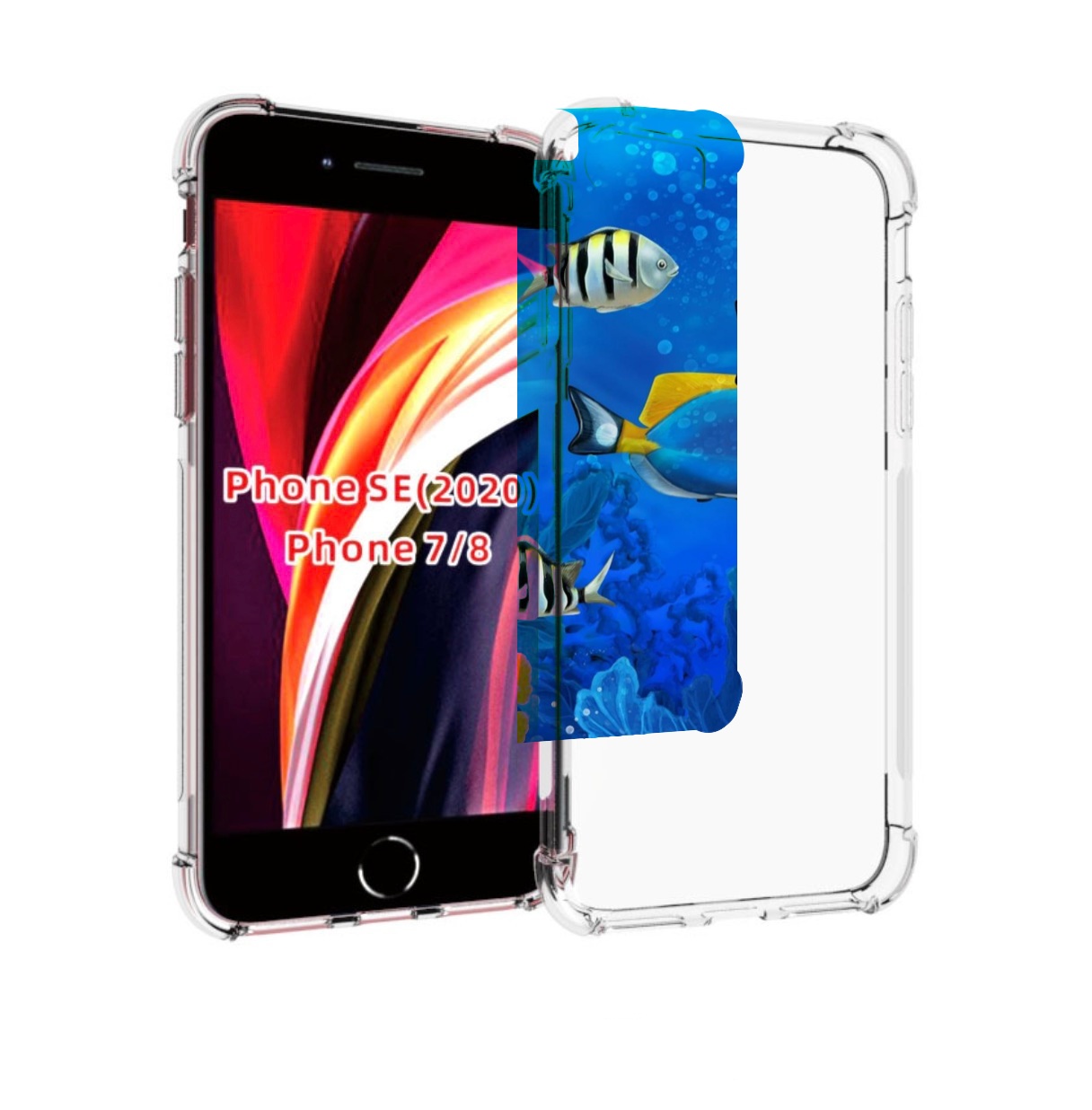 

Чехол MyPads Рыбки для iPhone 7 4.7 / iPhone 8 / iPhone SE 2 (2020), Прозрачный, Tocco