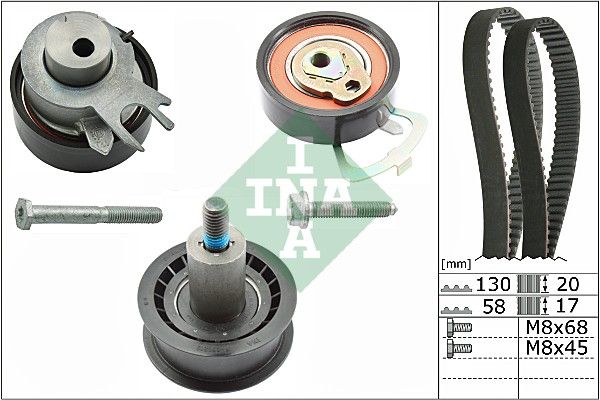 

Комплект Грм Sкоdа Fавiа, Vw Gоlf V, Vi 1.4 530053810 INA 530053810