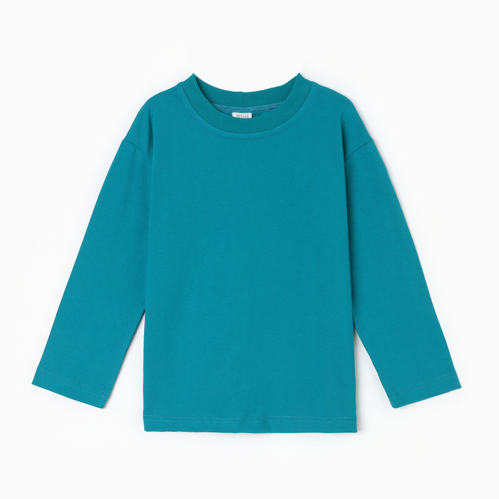 

Лонгслив детский MINAKU Basic Line KIDS, Бирюзовый, 158, Basic Line KIDS