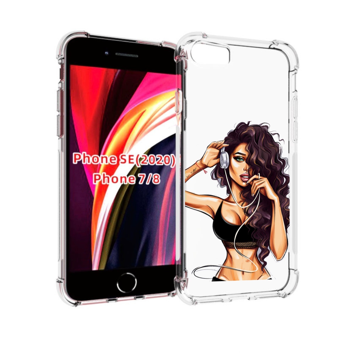 

Чехол MyPads Спортивная-девушка женский для iPhone 7 4.7 / iPhone 8 / iPhone SE 2, Прозрачный, Tocco