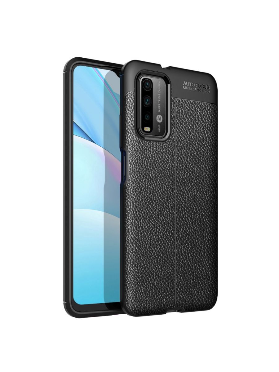 

Brodef Fibre силиконовый чехол для Poco M3/Redmi 9T Черный