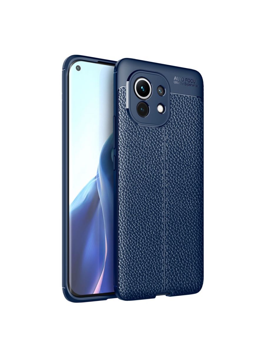 

Brodef Fibre силиконовый чехол для Xiaomi Mi 11 Синий