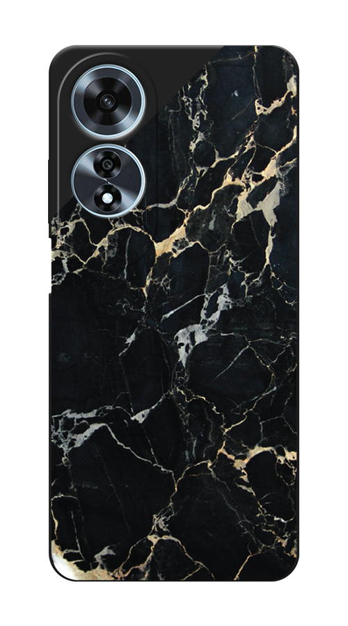 

Чехол Awog на Oppo A60 "Черный мрамор уголок", Черный;золотистый, 2516952-1