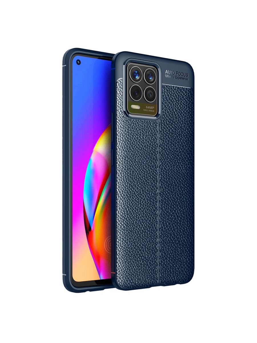 

Brodef Fibre силиконовый чехол для Realme 8 Pro/8 Синий