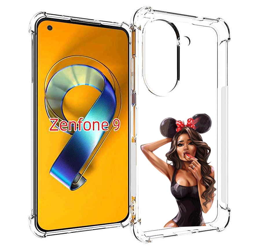 Чехол MyPads девушка-с-грейпфрутом женский для Asus Zenfone 9 (AI2202)