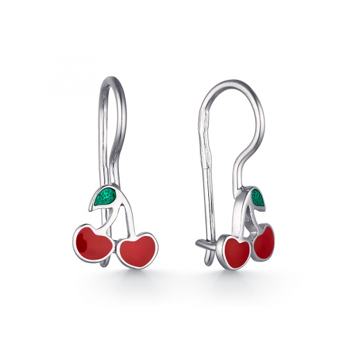 

Серьги из серебра ЯХОНТ Ювелирный 214670, эмаль, 214670