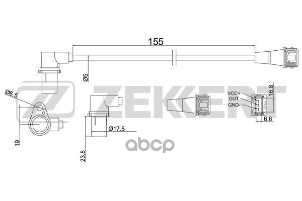 

Датчик Положения Коленвала Kia Rio 00- Carnival I Ii 99- Zekkert Se-4018