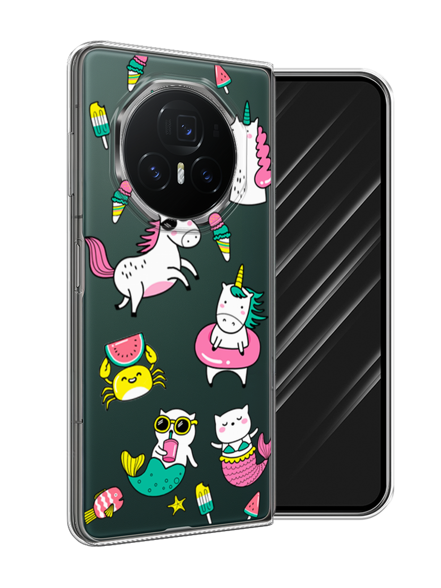 

Чехол Awog на Honor Magic V3 "На отдыхе", Белый;бирюзовый;розовый, 6125050-1