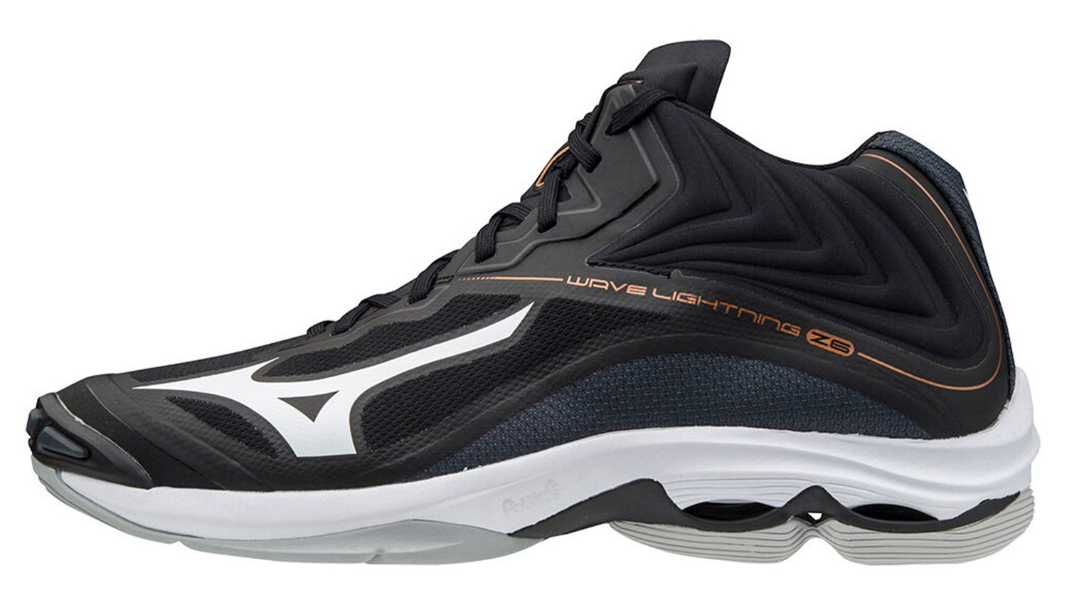 фото Кроссовки мужские mizuno wave lightning z6 mid черные 10 uk