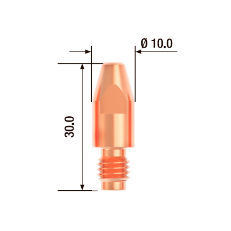 

Контактный Наконечник M8Х30 Мм Ecu D=1.2 Мм (25 Шт.) Fubag FUBFBCTM83012
