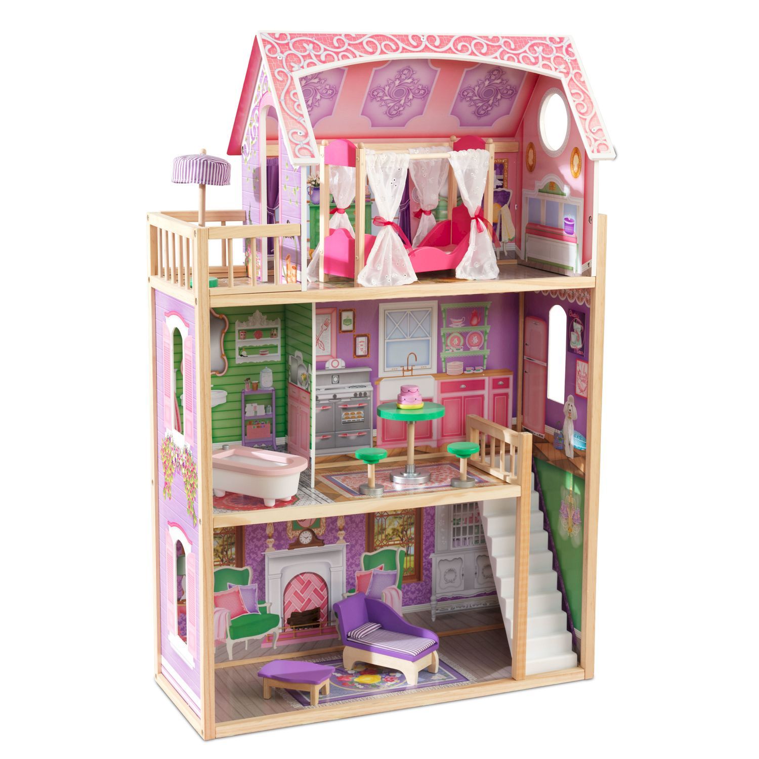 фото Кукольный домик ава, с мебелью 10 элементов kidkraft 65900_ke