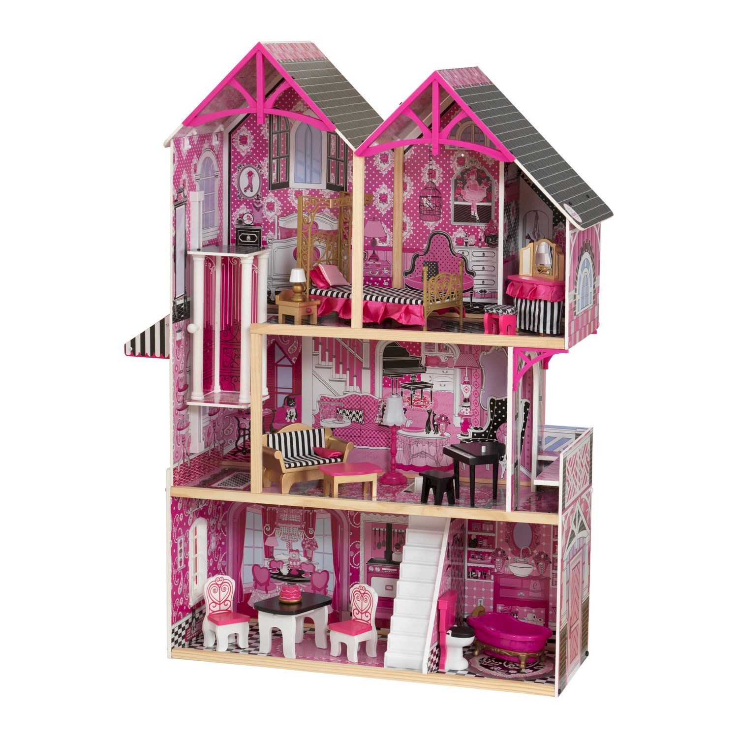 фото Кукольный домик бэлла с мебелью 16 элементов интерактивный kidkraft 65944_ke