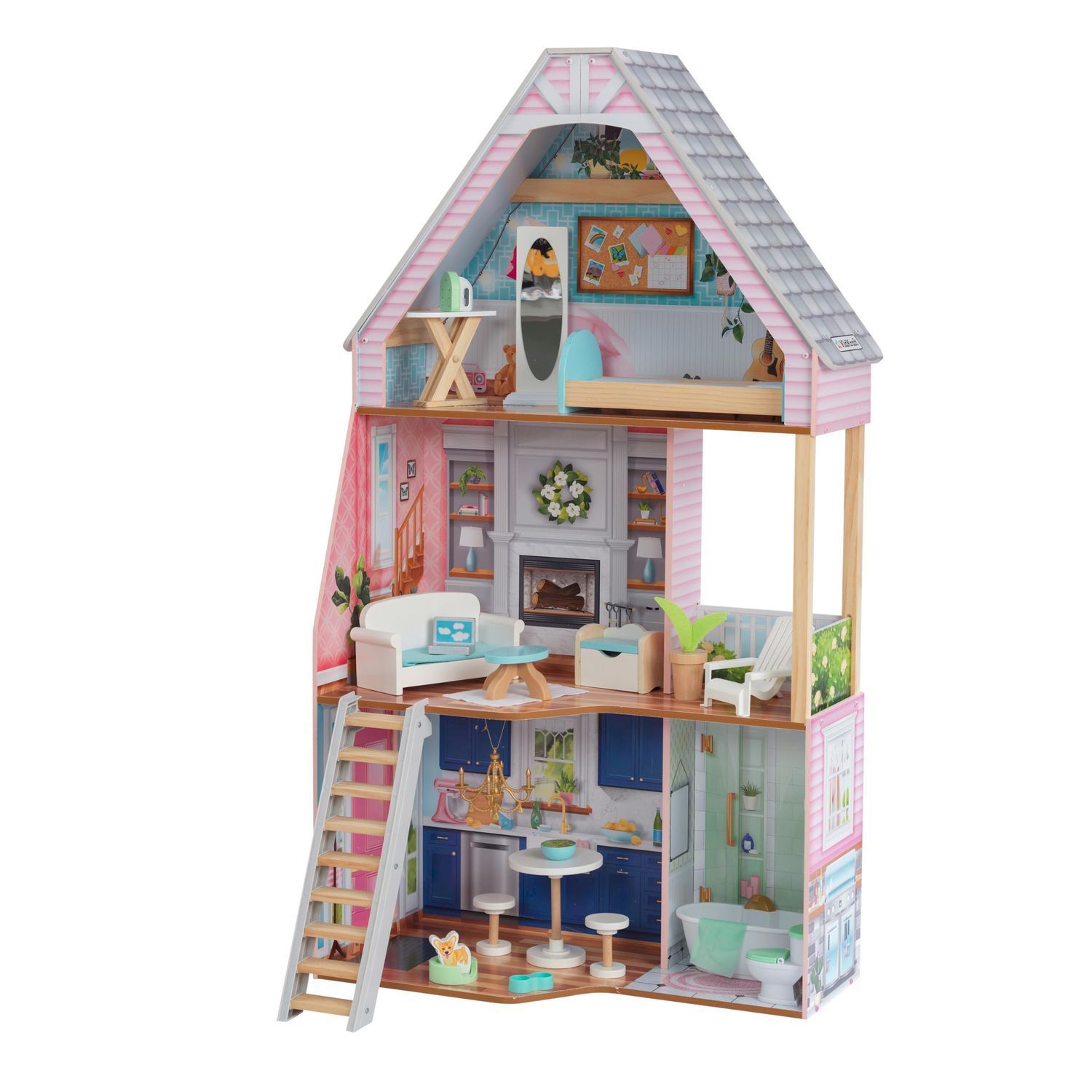 

Кукольный домик Матильда, с мебелью 23 элемента KidKraft 65983_KE