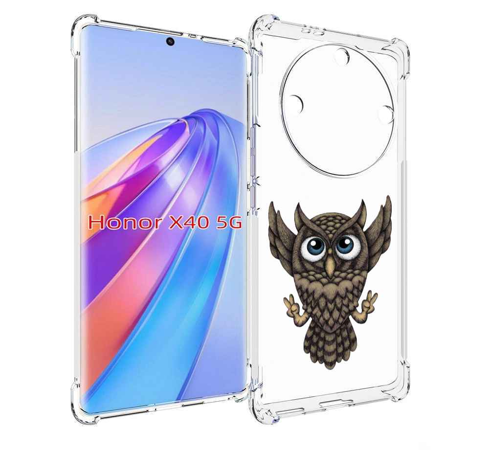 

Чехол MyPads Сова для Honor X40, Прозрачный, Tocco