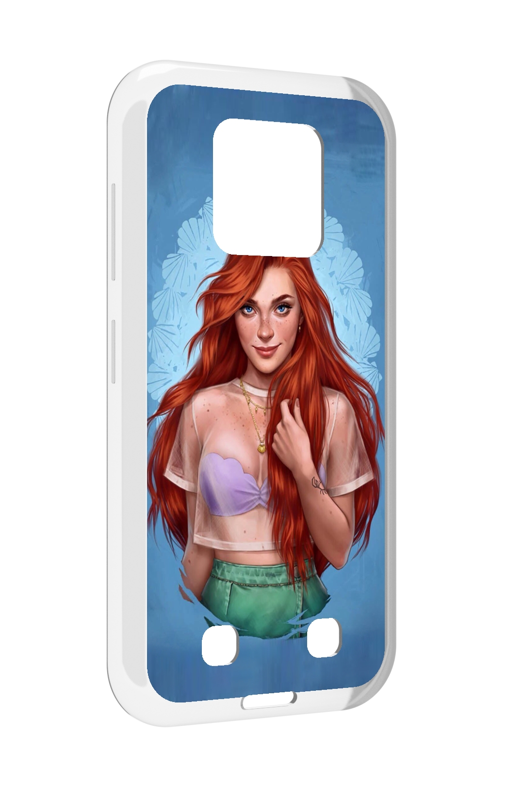 

Чехол MyPads девушка-в-голубом-фоне женский для Oukitel WP18, Прозрачный, Tocco