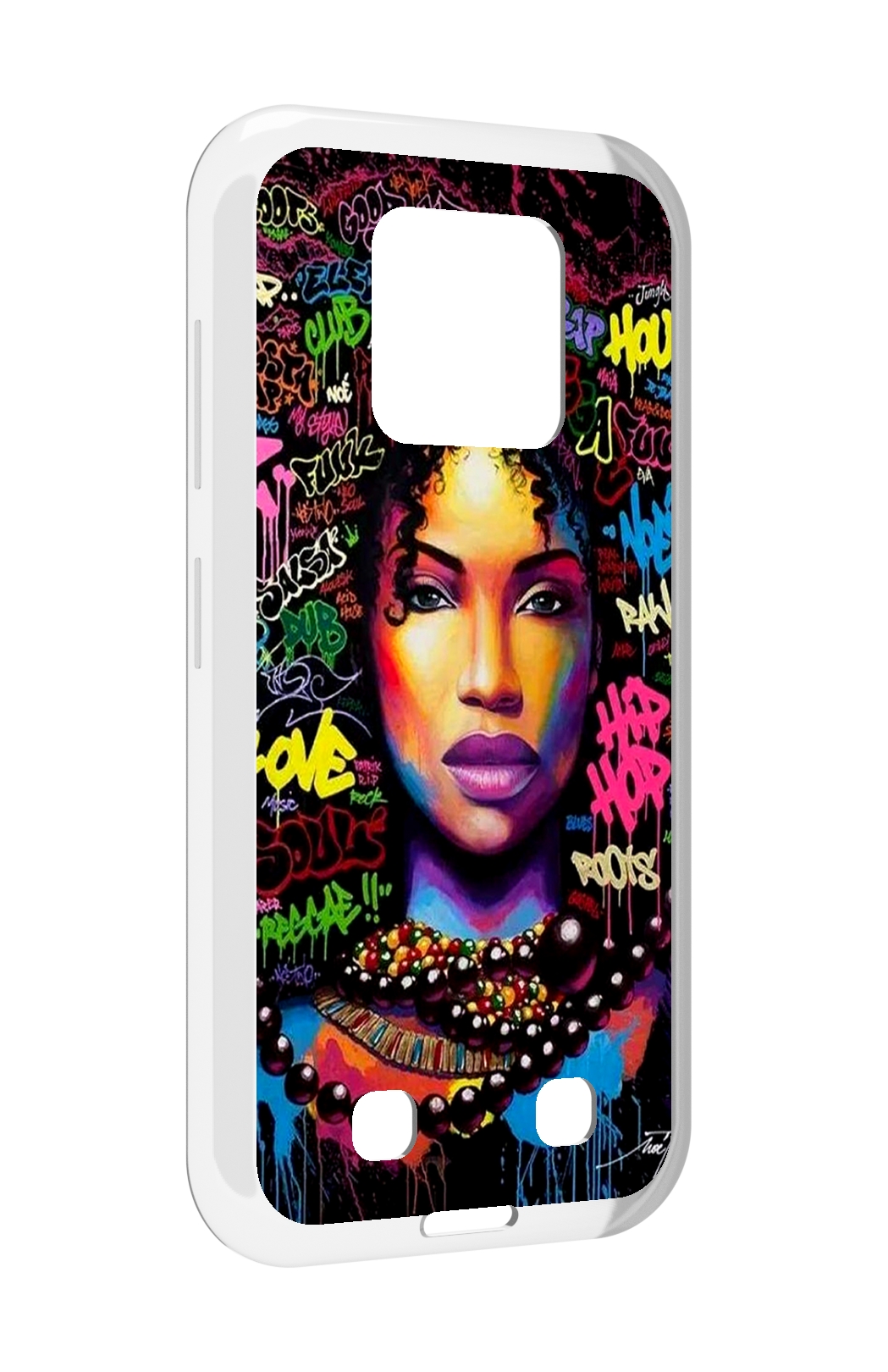 

Чехол MyPads девушка-в-граффити женский для Oukitel WP18, Прозрачный, Tocco