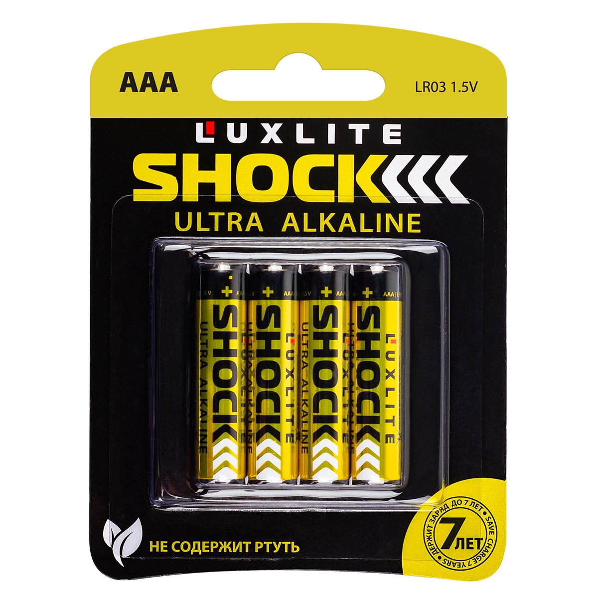 

Батарейки Luxlite Shock АAА Gold 4 шт, Luxlite-4