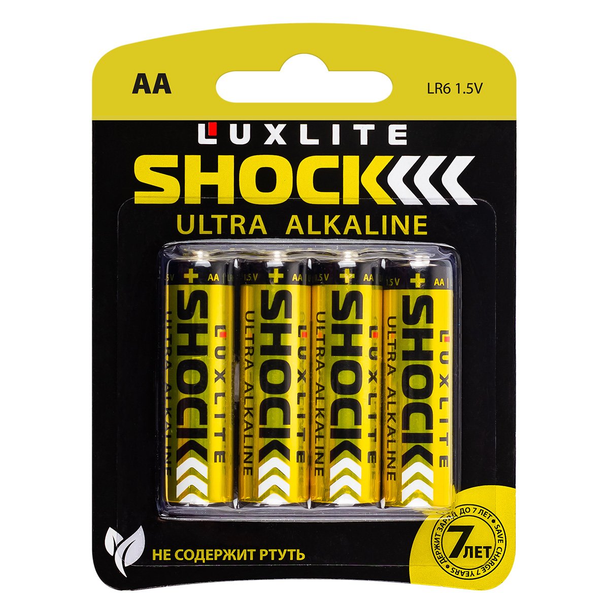 Батарейки Luxlite Shock АА 4 шт батарейки luxlite