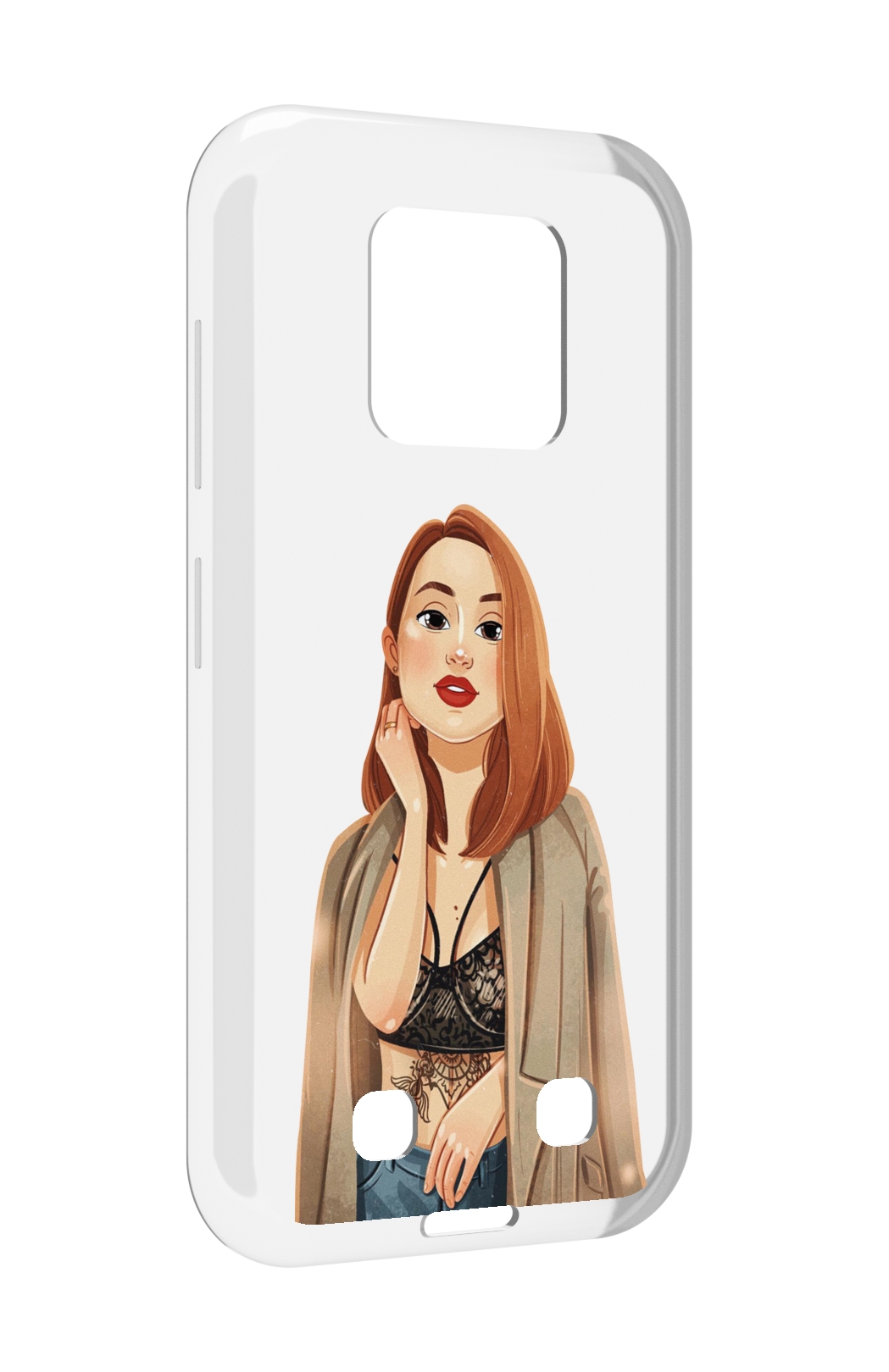

Чехол MyPads девушка-в-кружевном-2 для Oukitel WP18, Прозрачный, Tocco