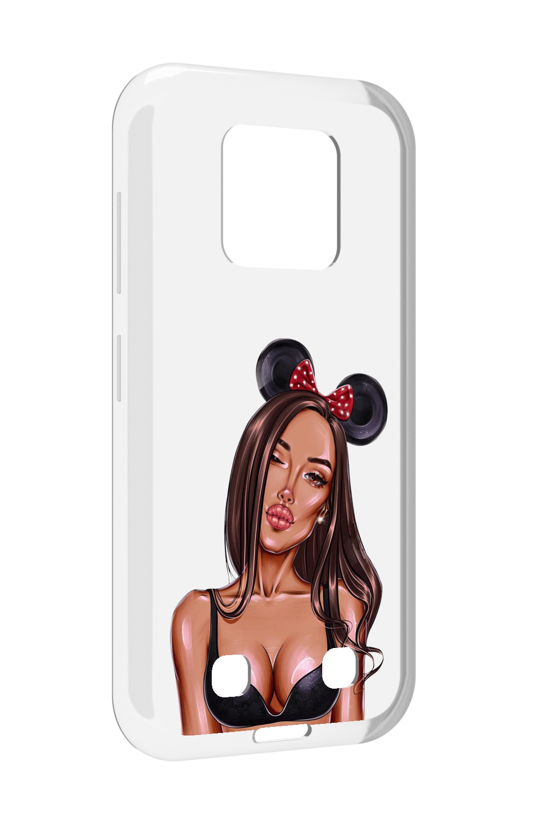 

Чехол MyPads девушка-в-купальнике-с-ушками женский для Oukitel WP18, Прозрачный, Tocco
