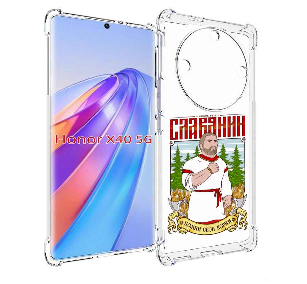 

Чехол MyPads Славянин для Honor X40, Прозрачный, Tocco