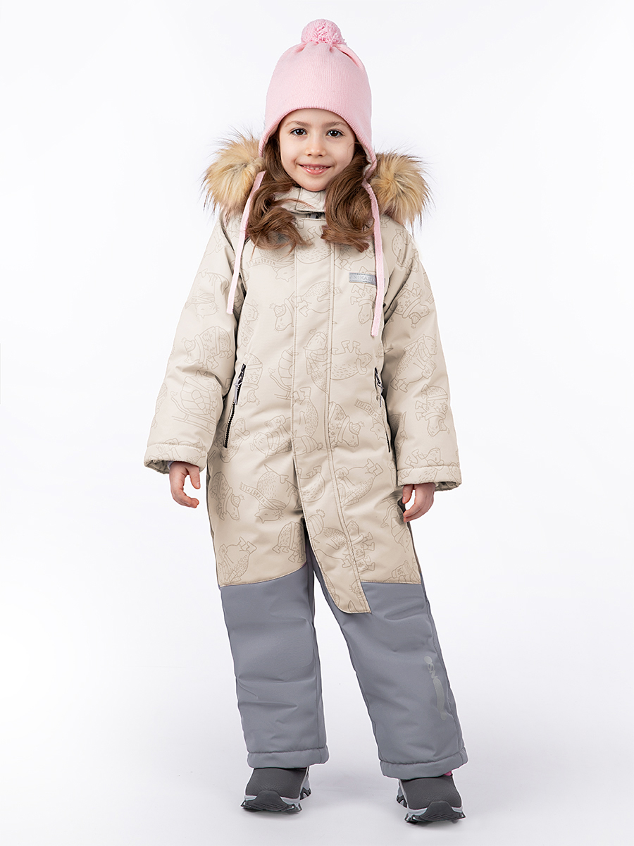 

Комбинезон детский NIKASTYLE 8з0124, беж/серый, 86, Бежевый;серый, 8з0124