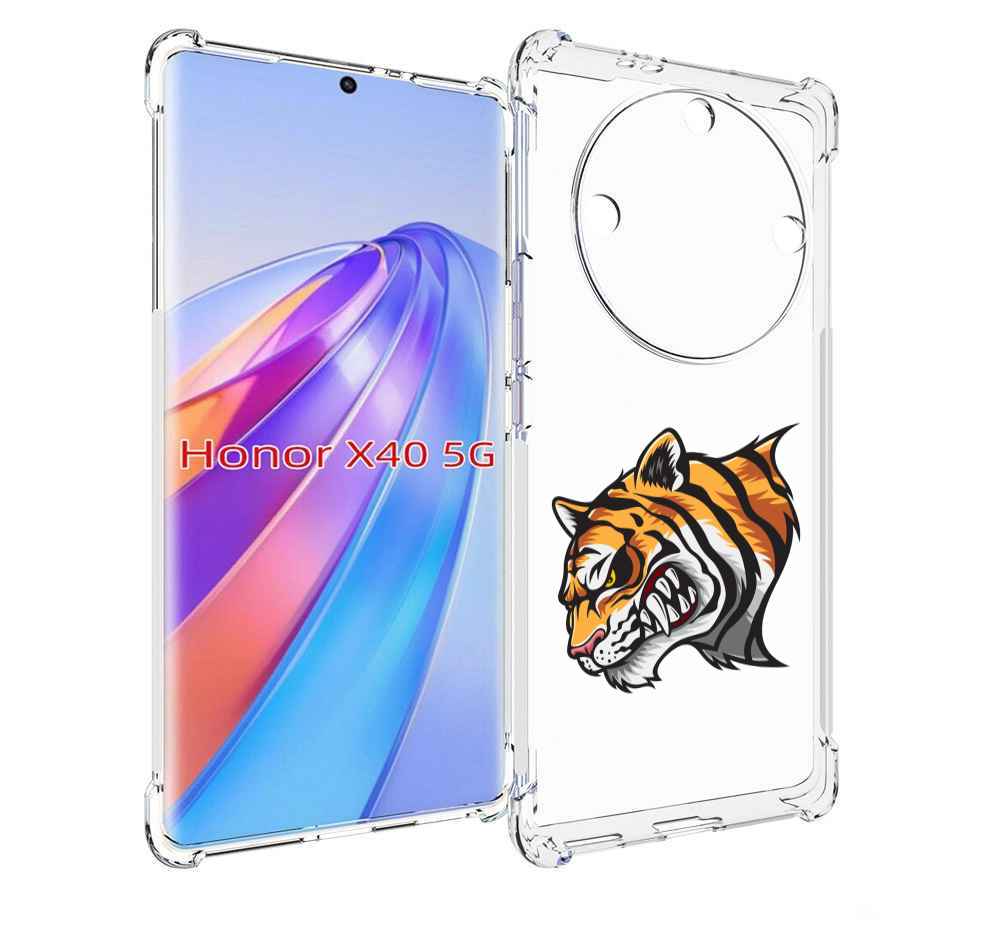 

Чехол MyPads Тигр для Honor X40, Прозрачный, Tocco