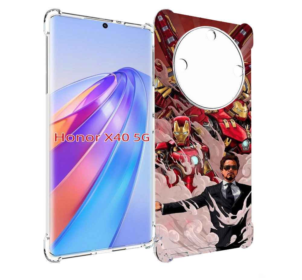 

Чехол MyPads Тони-Старк-и-костюмы для Honor X40, Прозрачный, Tocco