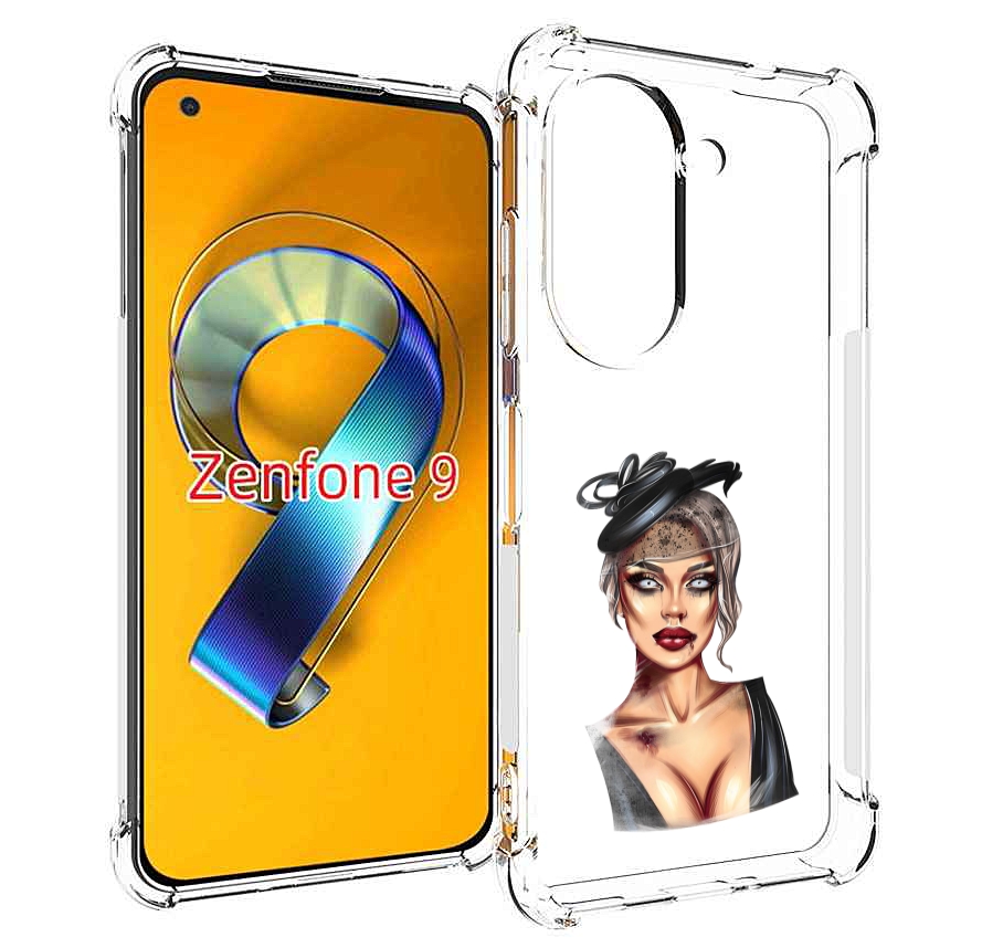 

Чехол MyPads девушка-с-линзами для Asus Zenfone 9 (AI2202), Прозрачный, Tocco