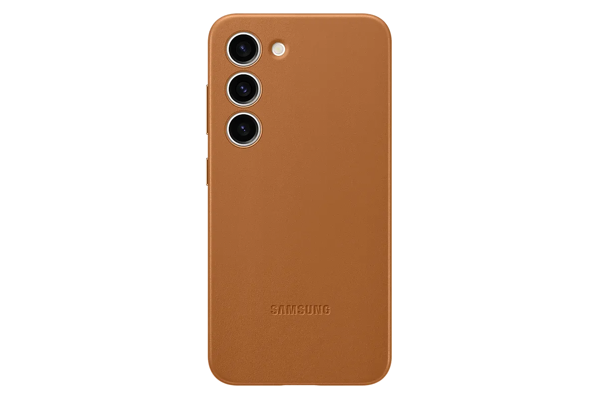 Чехол Samsung Leather Cover S23, Песочно-бежевый