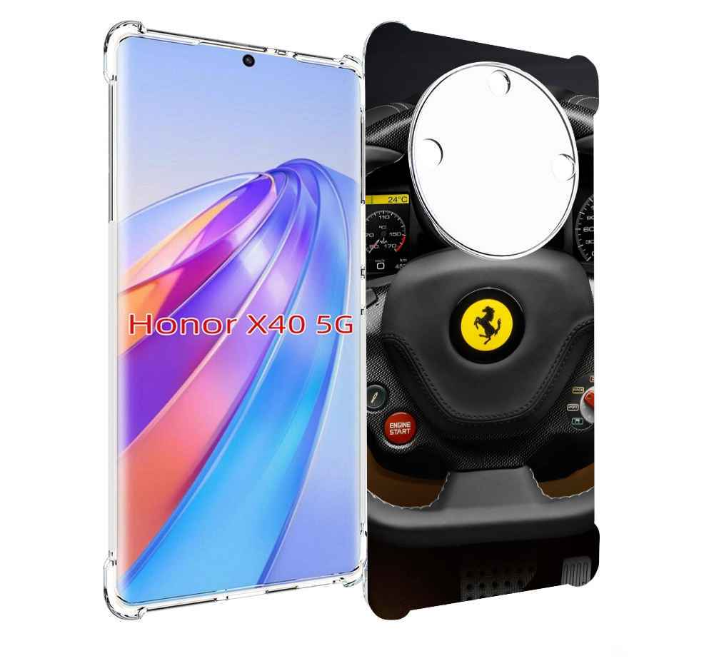 

Чехол MyPads Ферарри для Honor X40, Прозрачный, Tocco