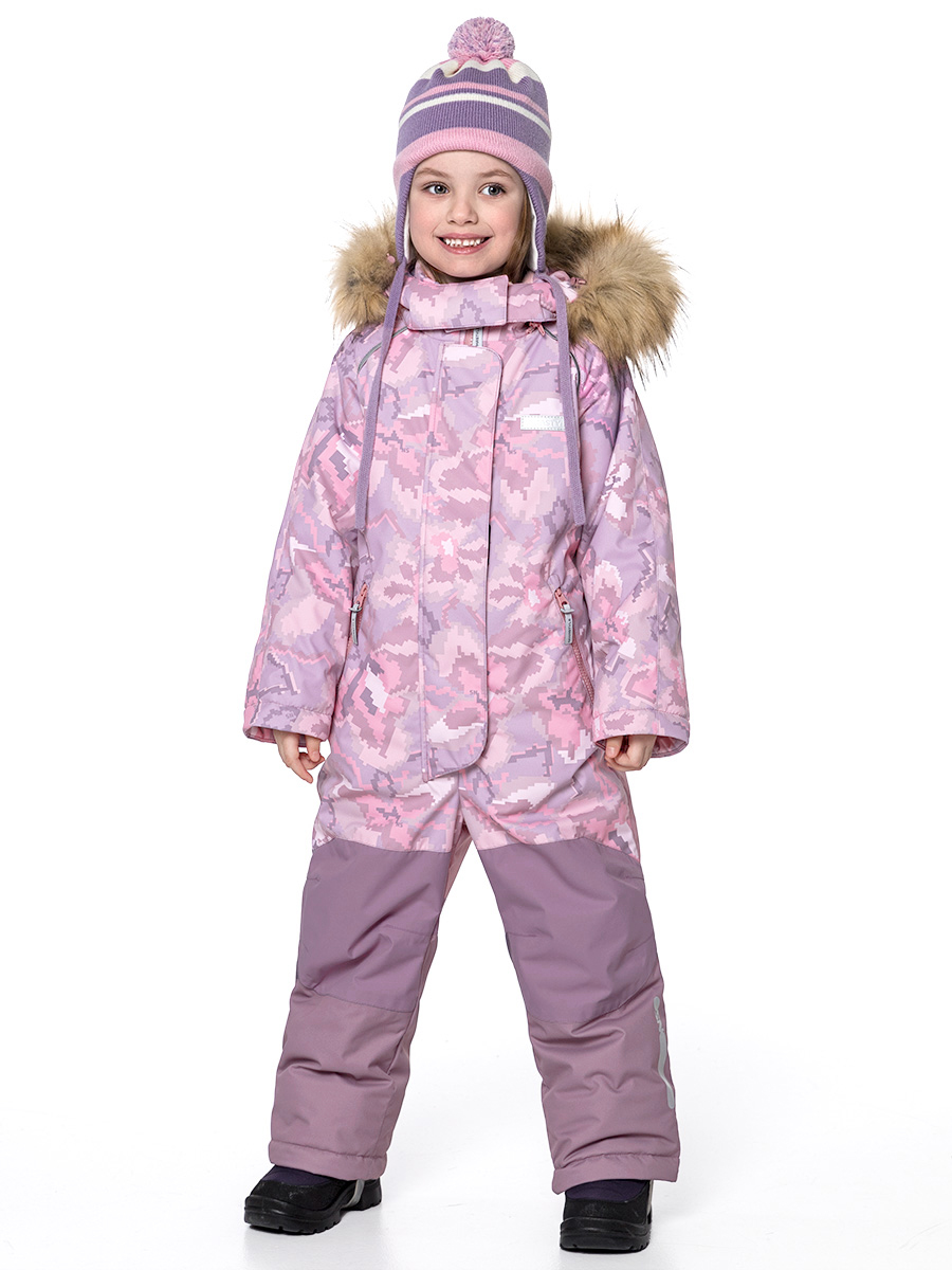 

Комбинезон детский NIKASTYLE 8з0424, роза/орхидея, 104, Розовый;фиолетовый, 8з0424