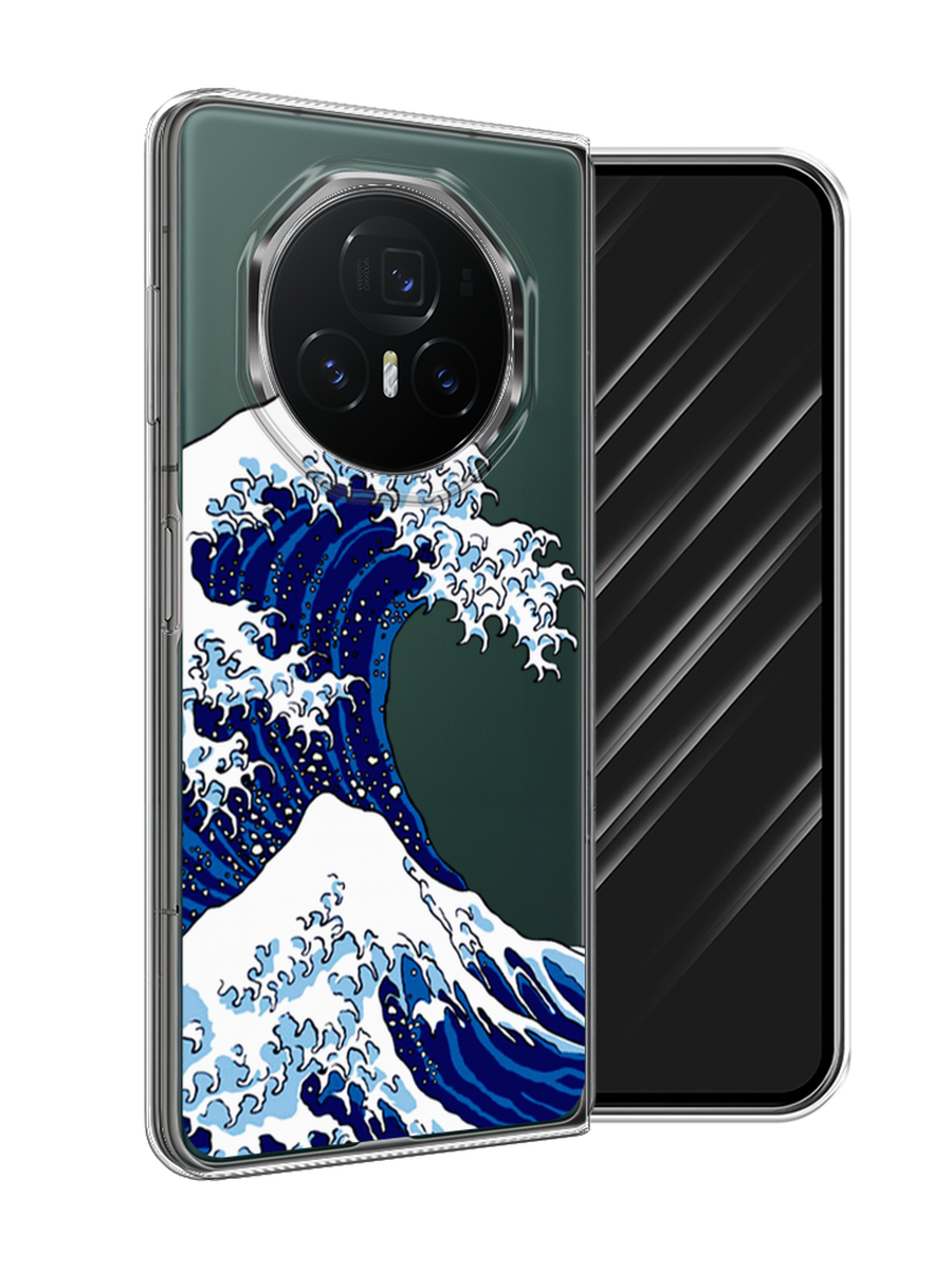 

Чехол Awog на Honor Magic V3 "Волна в Канагаве", Синий;белый, 6125050-1