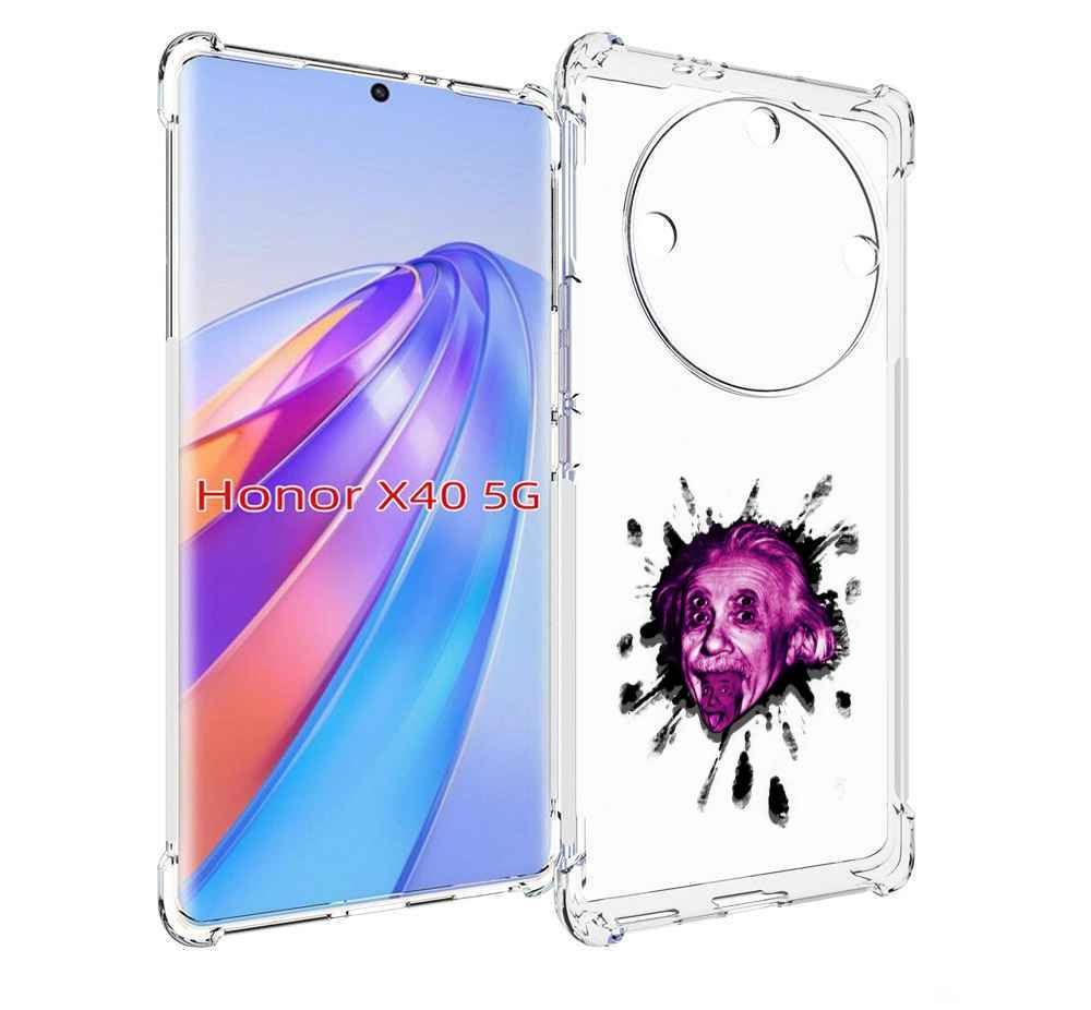 

Чехол MyPads Эйнштейн для Honor X40, Прозрачный, Tocco