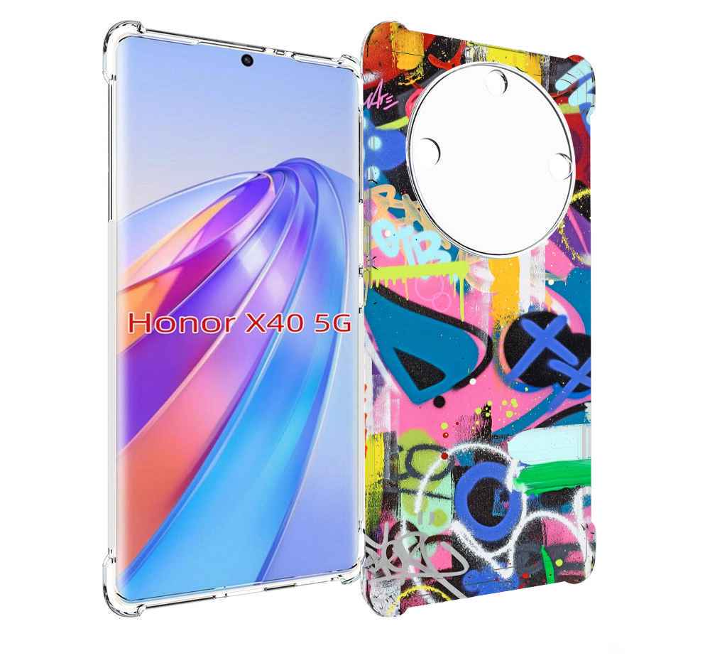 

Чехол MyPads абстракция-графити для Honor X40, Прозрачный, Tocco
