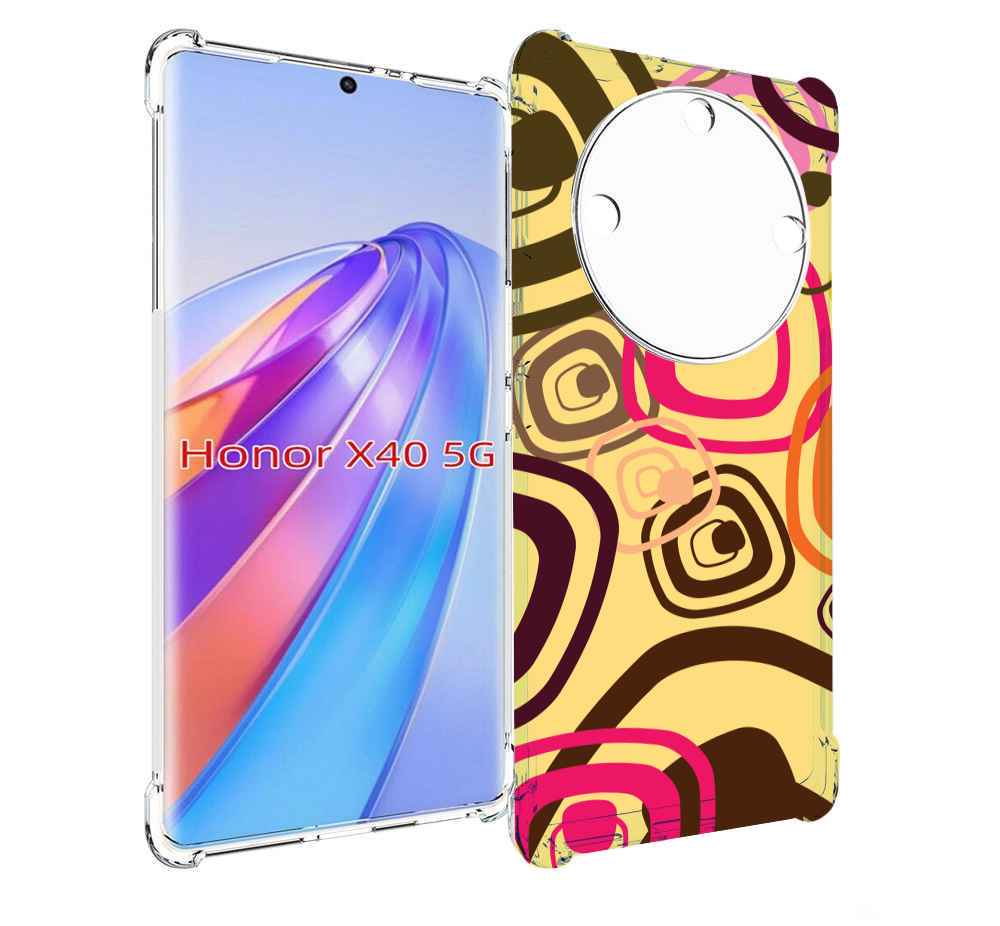 

Чехол MyPads абстракция-на-желтом-фоне для Honor X40, Прозрачный, Tocco
