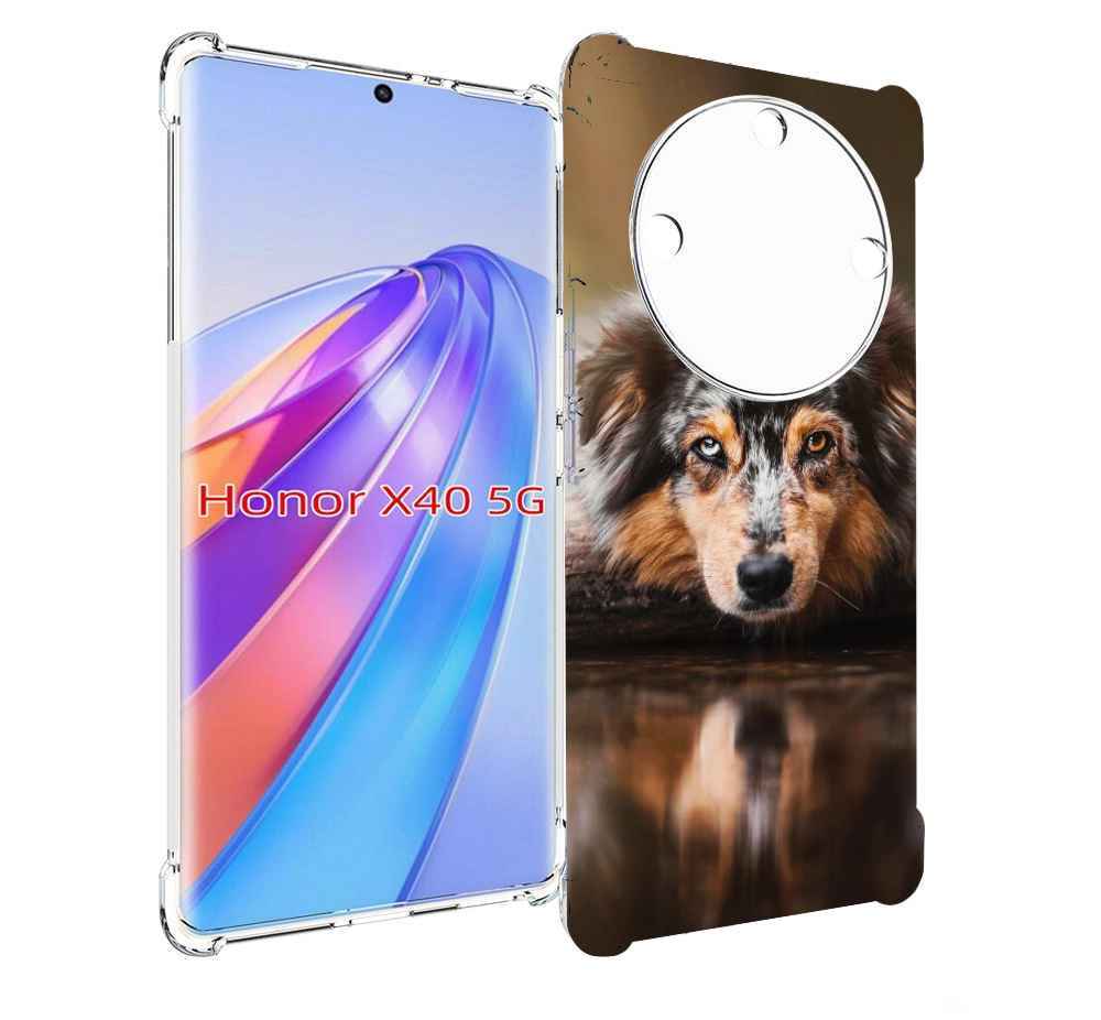 

Чехол MyPads австралииская овчарка для Honor X40, Прозрачный, Tocco
