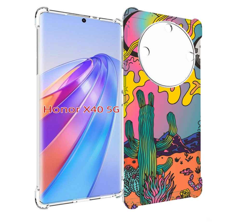 

Чехол MyPads акварельные рисунки для Honor X40, Прозрачный, Tocco
