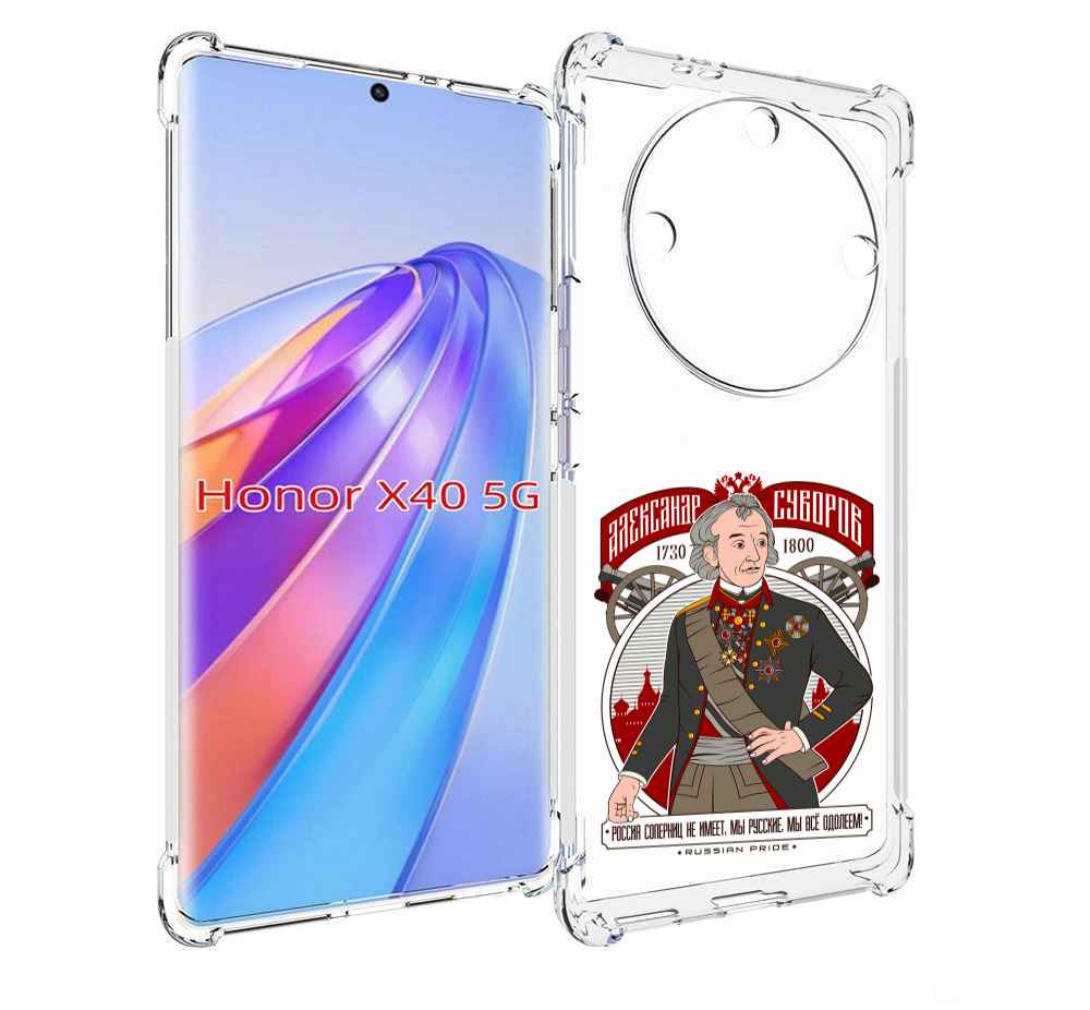 

Чехол MyPads Суворов для Honor X40, Прозрачный, Tocco