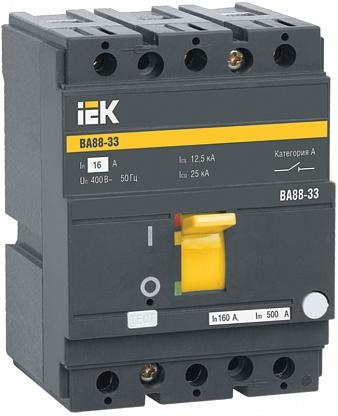 Выключатель автоматический трехполюсный 160А ВА88-33 35кА (SVA20-3-0160) IEK