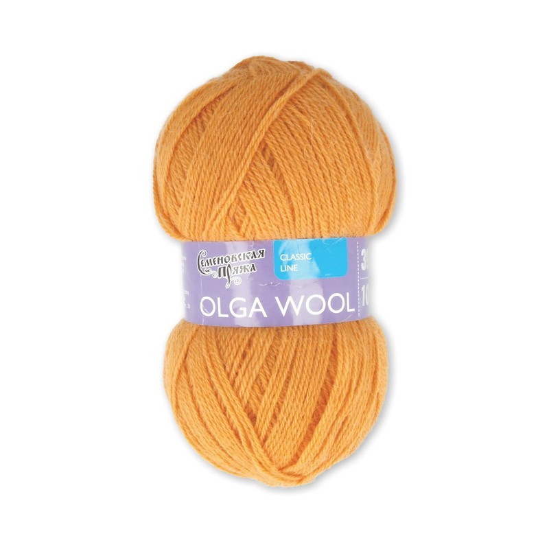 

Семёновская пряжа Olga Wool, 10*100 г, 392 м, 0154 абрикос